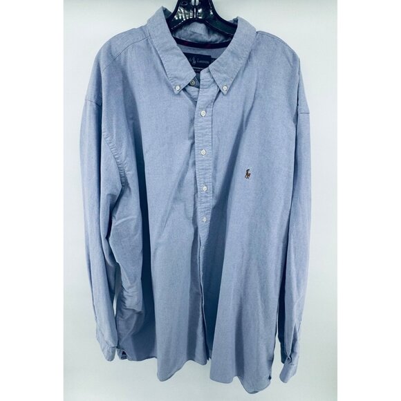 Ralph Lauren Oxford Shirt Button Down Long Sleeve 4XLT Lavender Big & Tall - Picture 1 of 10